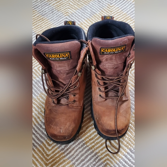 Carolina Men's Steeltoed Workboots Genuine Leather - Picture 6 of 7